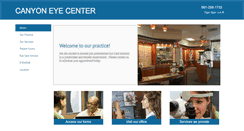 Desktop Screenshot of canyoneyecenter.com